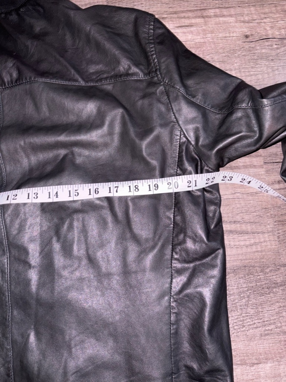 All Saints Black Leather Bomber Jacket - Picture 9 of 14